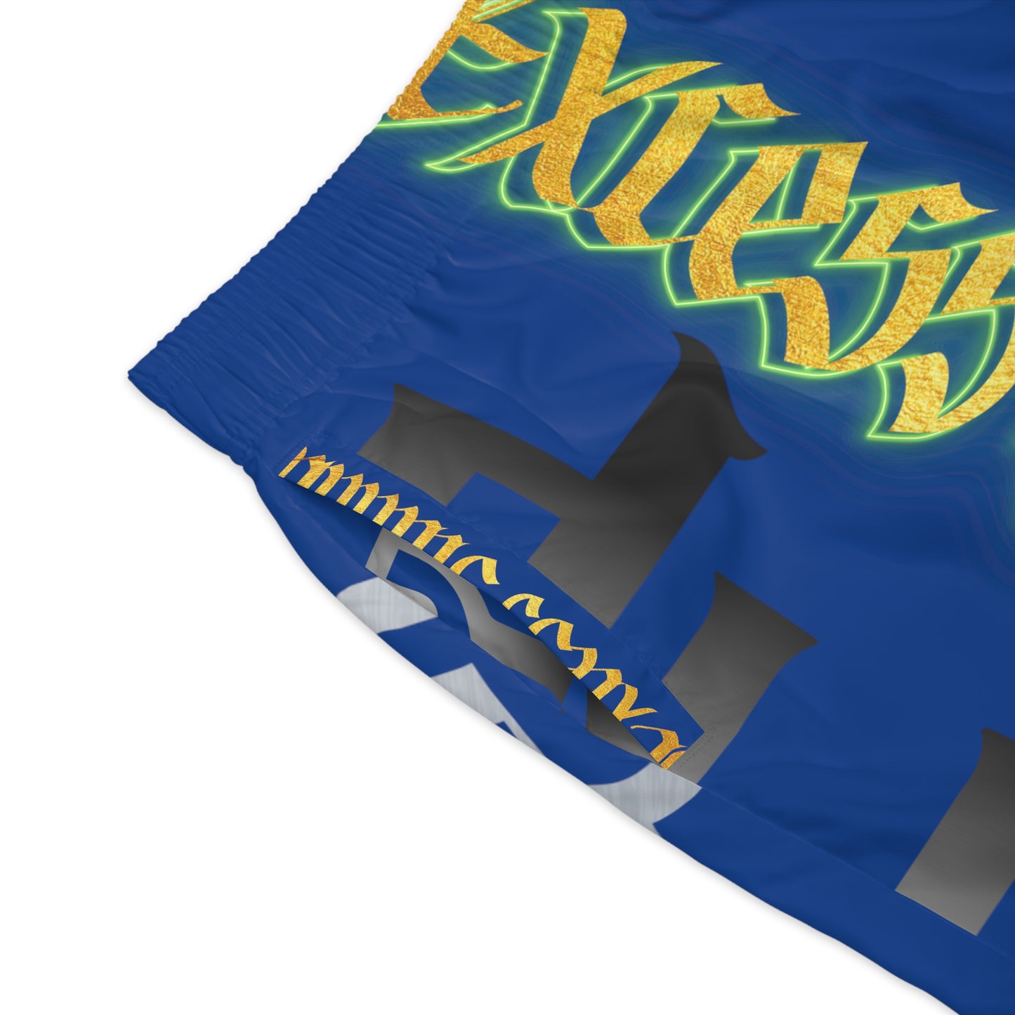 Dark Blue Gator Drip Exclusive Supa-Heavy Excess-Stunna Hypa-Flex Limited Edition OG “Excess-Stunna Collection” Men's Jogguz Playuz Shorts