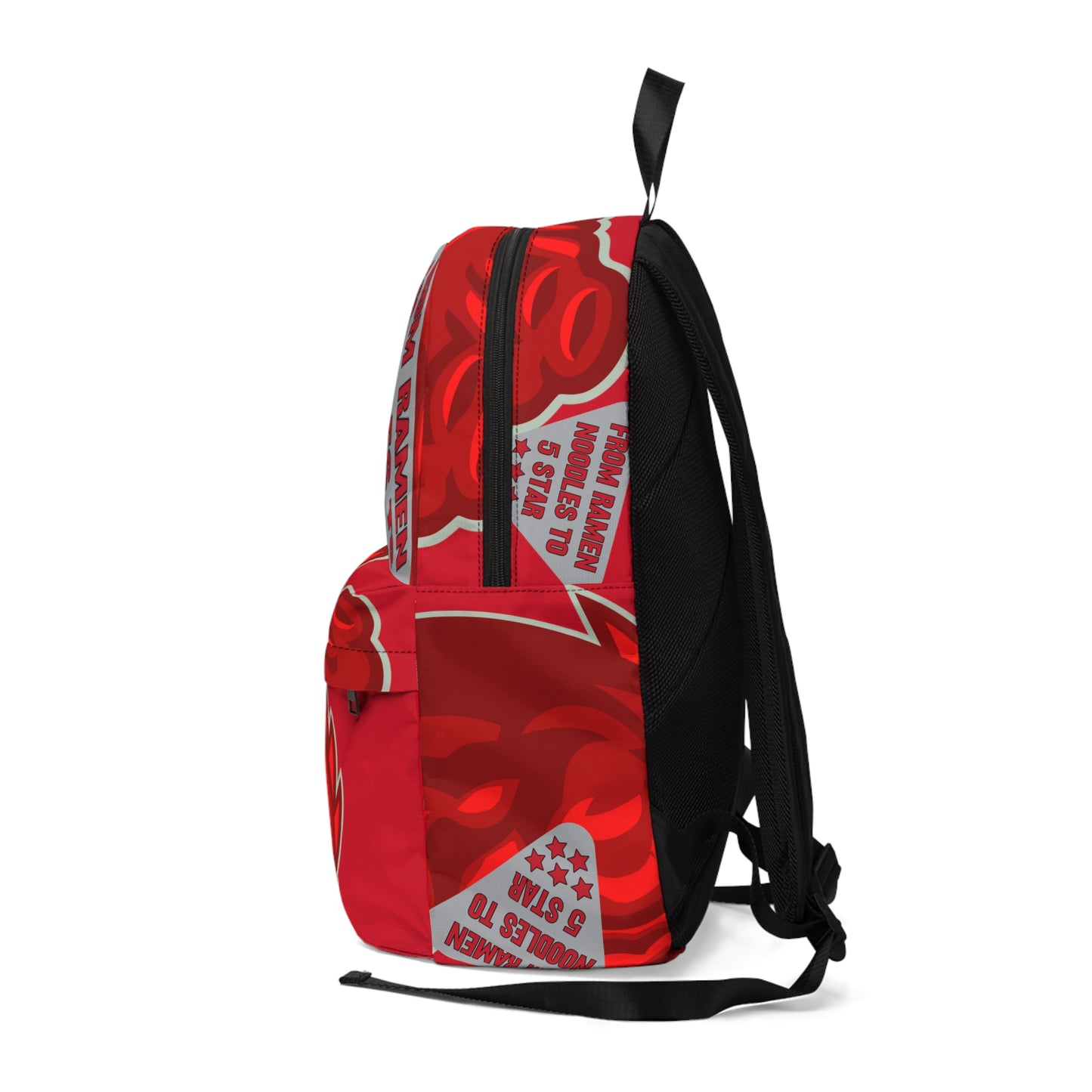 Dark Red Flawdawear Limited Edition OG Flawda Mane “From Ramen Noodles To 5 Star” Classic Playuz Backpack