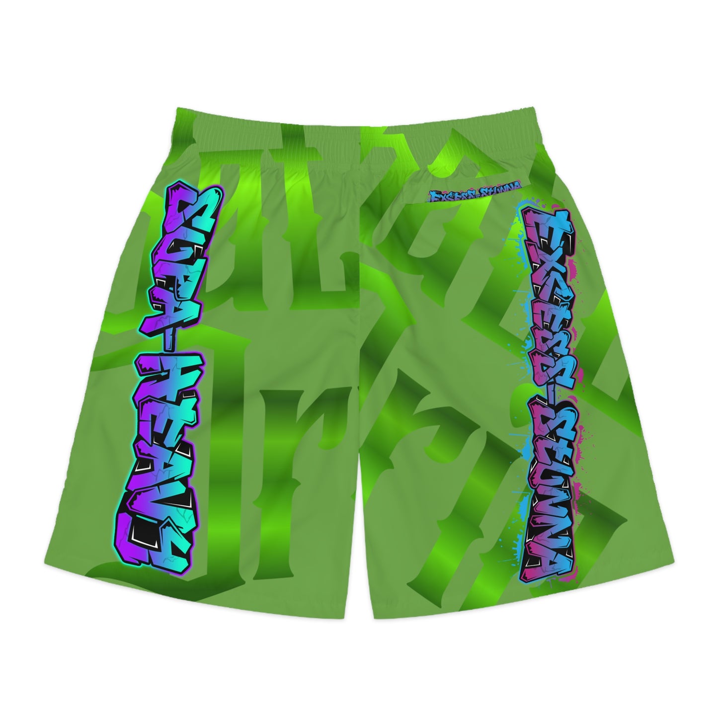 Green Gator Drip Exclusive Supa-Heavy Excess-Stunna Hypa-Flex Limited Edition OG Alligator Playuz “Flawda Mane Put Dat Smoke On You” Men’s Jogguz Playuz Shorts