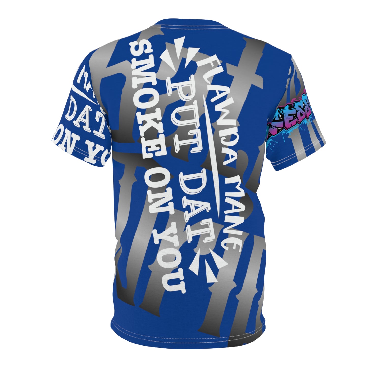 Blue Gator Drip Exclusive Supa-Heavy Excess-Stunna Hypa-Flex Limited Edition OG Alligator Playuz “Flawda Mane Put Dat Smoke On You” Unisex Cut & Sew Playuz Tee