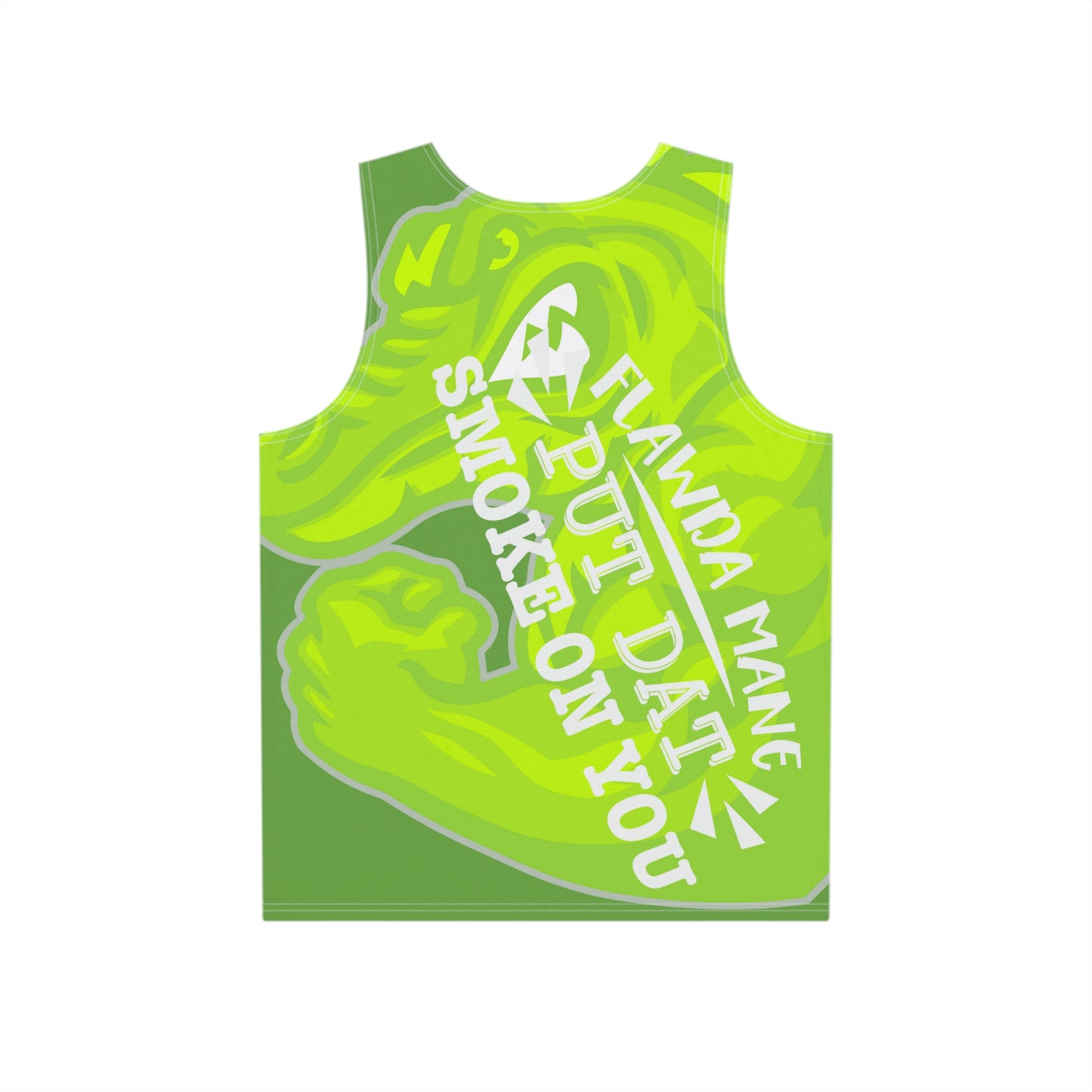 Light/Green Lime Flawdawear Limited Edition OG Alligator Playuz “Flawda Mane Put Dat Smoke On You” Men’s Playuz Tank