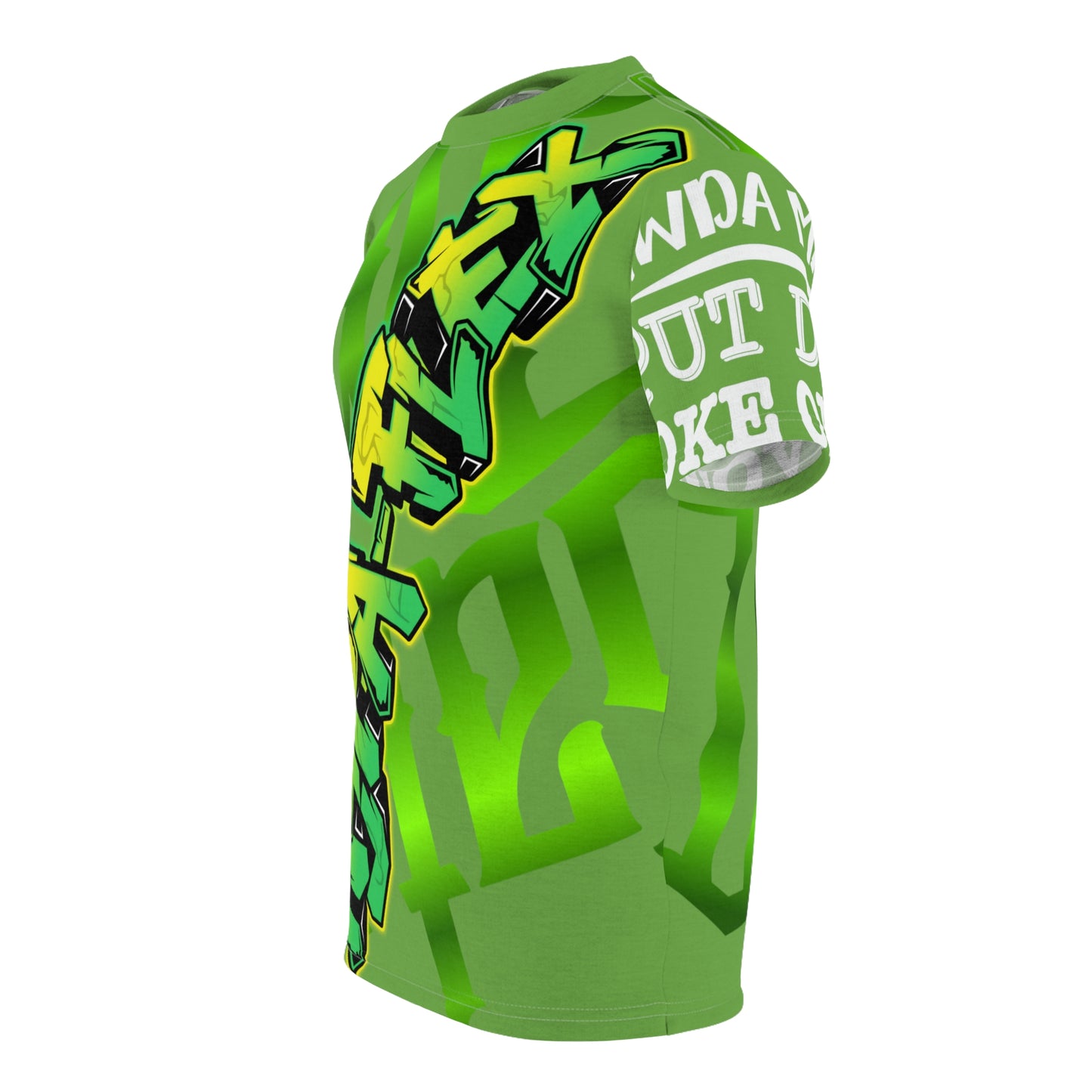 Green Gator Drip Exclusive Supa-Heavy Excess-Stunna Hypa-Flex Limited Edition OG Alligator Playuz “Flawda Mane Put Dat Smoke On You” Unisex Cut & Sew Playuz Tee