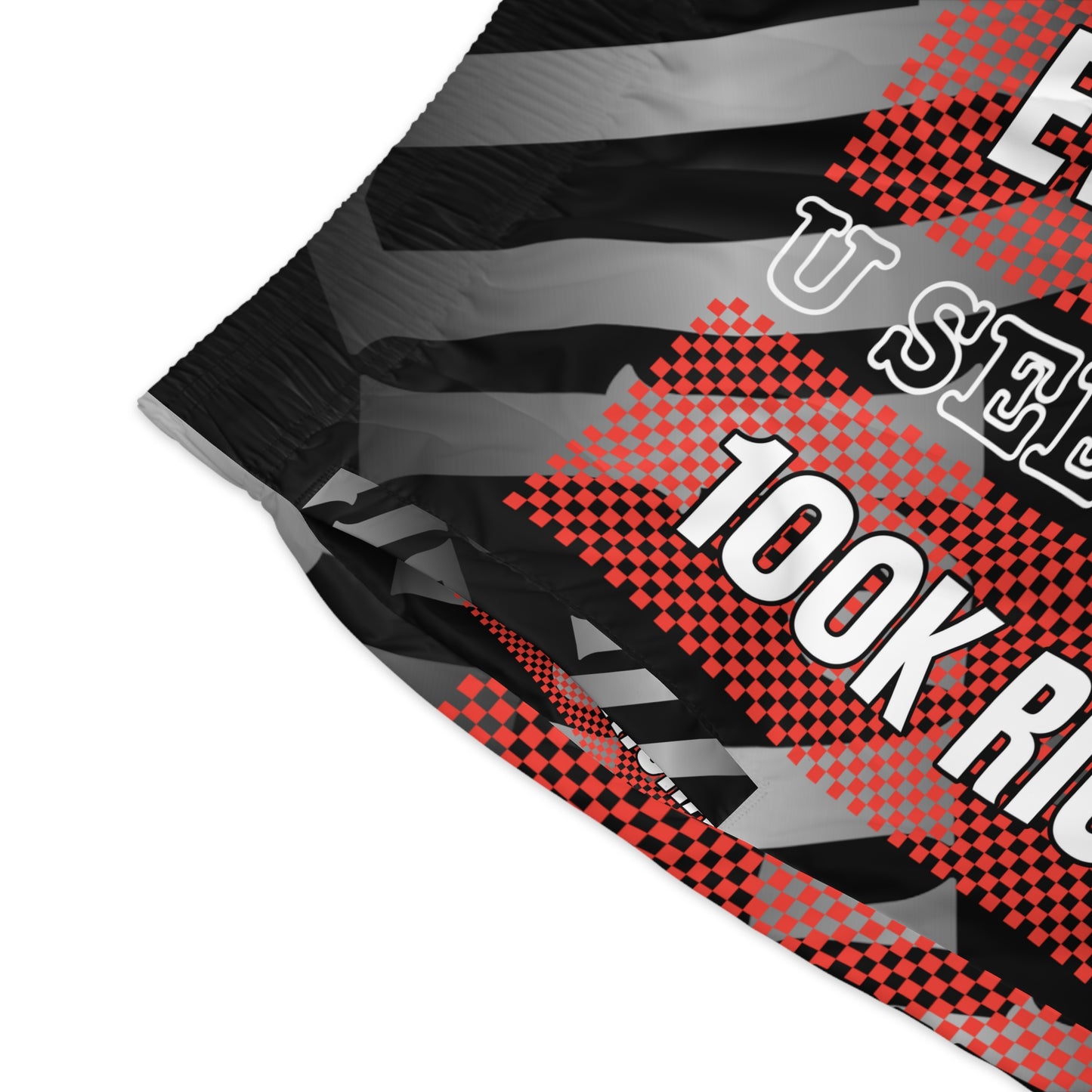 Black Gator Drip Exclusive Supa-Heavy Excess-Stunna Hypa-Flex Limited Edition OG Rich Daddy “Everytime U See Me I’m 100k Richa" Men’s Jogguz Playuz Shorts