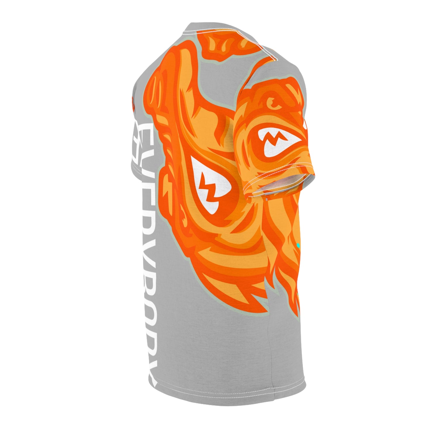 Light Grey/Orange Flawdawear Limited Edition OG Flawda Mane “Everybody Know Me” Unisex Cut & Sew Playuz Tee