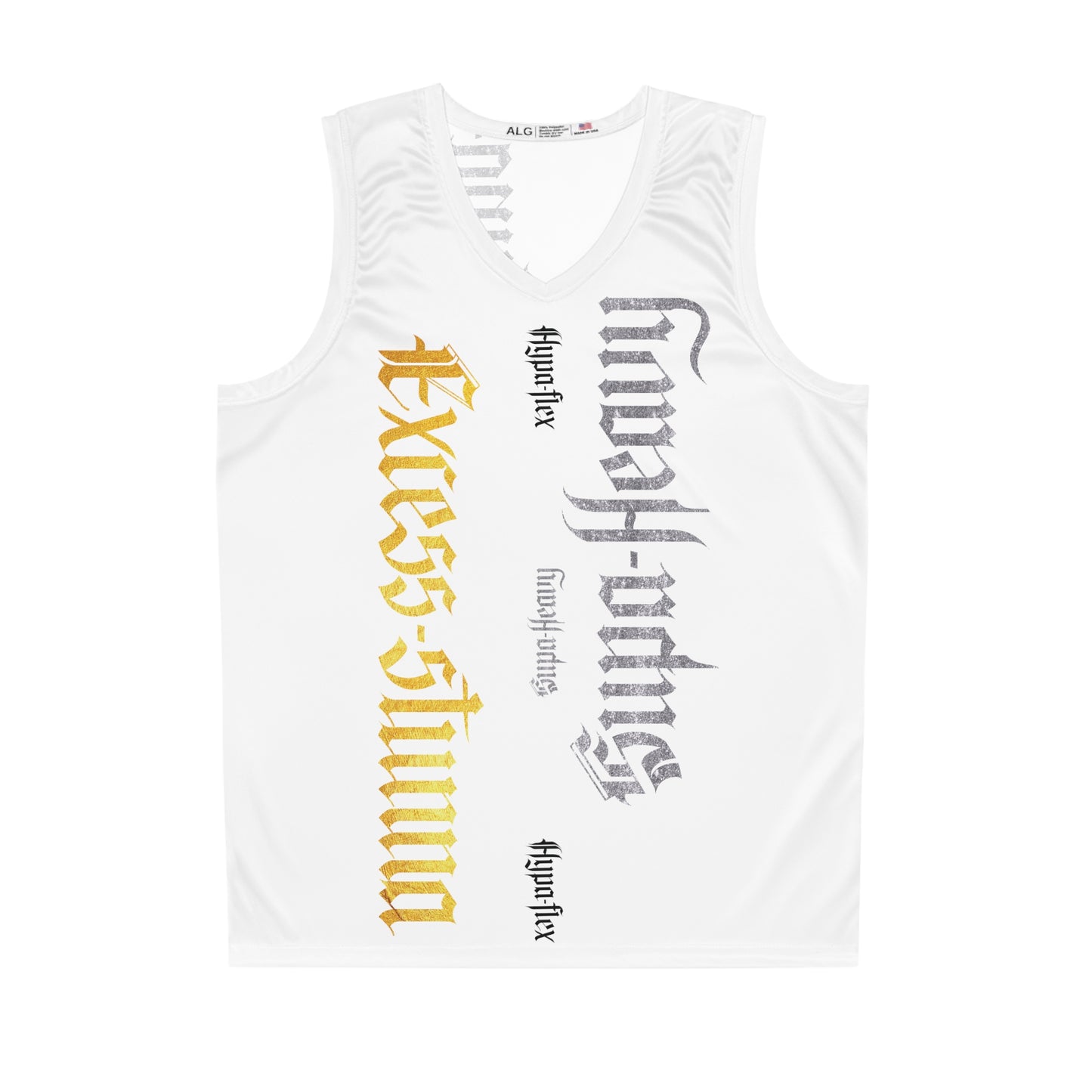 White Gator Drip Exclusive Supa-Heavy Excess-Stunna Hypa-Flex Limited Edition OG Flawda Mane “Tha State Of Swamp Rats N’ Alligators” Basketball Playuz Jersey