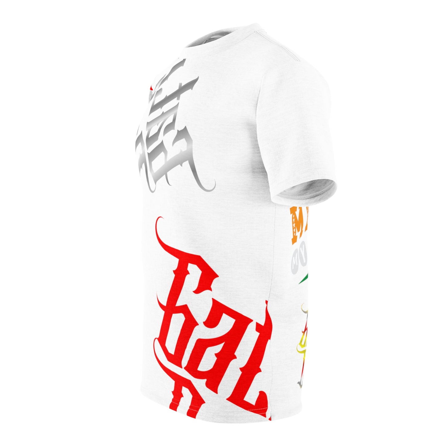 White Gator Drip Exclusive Supa-Heavy Excess-Stunna Flex Alligator Playuz Limited Edition OG Multi-Logo Rich Daddy “Shin’n Frum My Toes 2 My Fitted" Unisex Cut & Sew Playuz Tee