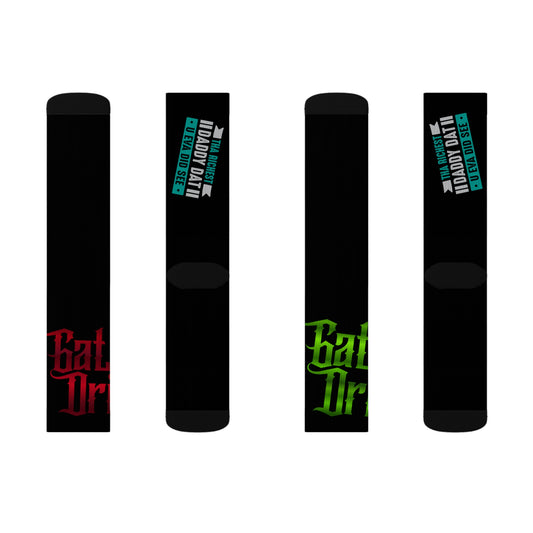 Black Gator Drip Supa-Heavy Excess-Stunna Hypa-Flex Limited Edition OG Rich Daddy “Tha Richest Daddy Dat U Eva Did See” Medium Playuz Socks