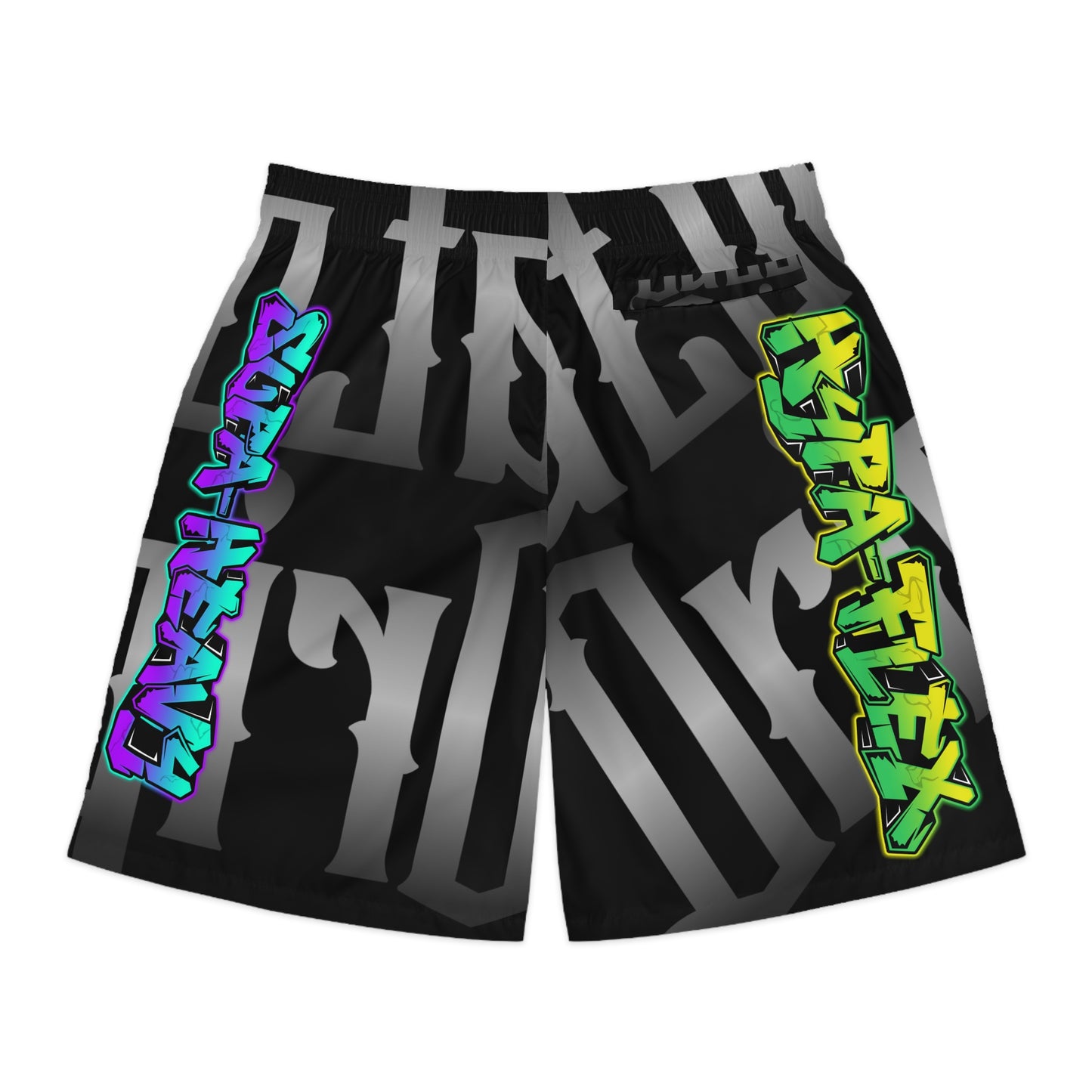 Black Gator Drip Exclusive Supa-Heavy Excess-Stunna Hypa-Flex Limited Edition OG Alligator Playuz “Flawda Mane Put Dat Smoke On You” Men’s Jogguz Playuz Shorts