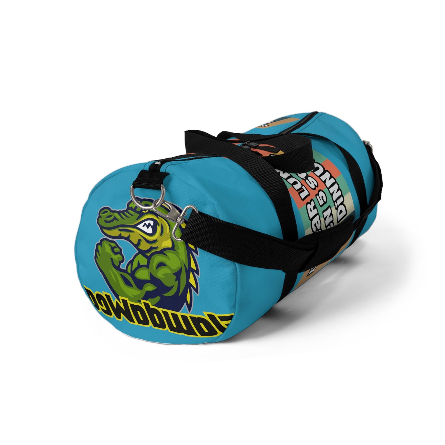 Turquoise Flawdawear Limited Edition OG Rich Daddy “4 Star Lunch Den 5 Star Dinnuz” Duffle Playuz Bag