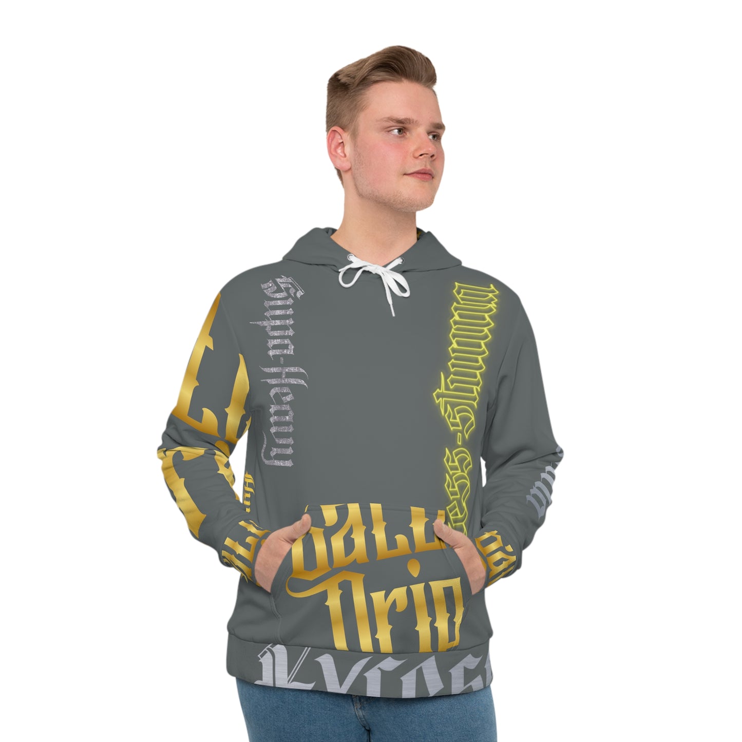 Dark Grey Gator Drip Exclusive Supa-Heavy Excess-Stunna Hypa-Flex Limited Edition OG Rich Daddy “Will We Do A Show Gladly But U Gotta Pay Us In Bags G” Men's Playuz Hoodie