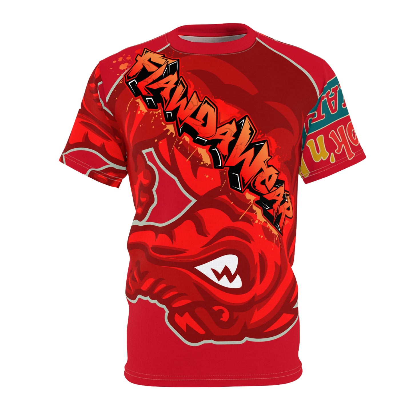 Red Flawdawear Limited Edition OG Flawda Mane “Ribs Cook’n N’ Tha Yard” Unisex Cut & Sew Playuz Tee