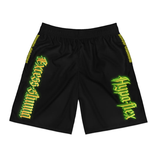 Black Gator Drip Exclusive Supa-Heavy Excess-Stunna Hypa-Flex Limited Edition OG “Excess-Stunna Collection” Men's Jogguz Playuz Shorts