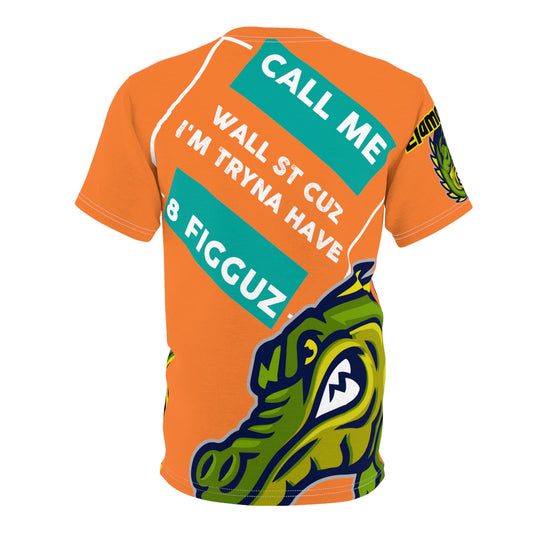 Crusta Flawdawear Limited Edition OG Flawda Mane “Call Me Wall St Cuz I’m Tryna Have 8 Figguz” Unisex Cut & Sew Playuz Tee