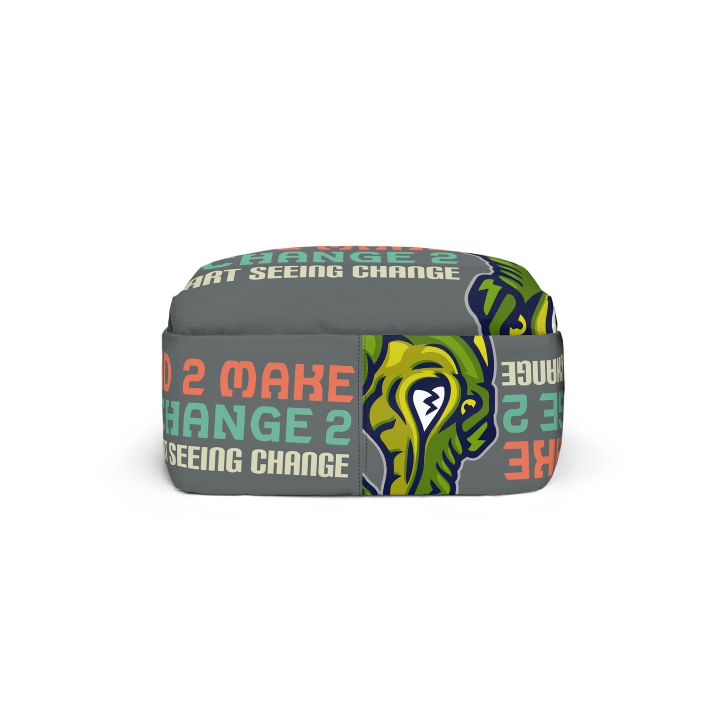 Dark Grey Flawdawear Limited Edition OG Flawda Mane "Had 2 Make A Change 2 Start Seeing Change" Classic Backpack