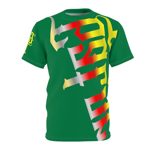 Dark Green Gator Drip Exclusive Supa-Heavy Excess-Stunna Flex Alligator Playuz Limited Edition OG Multi-Logo Rich Daddy “Dat Real Bread Partnuh Dat Real Bread Partnuh” Unisex Cut & Sew Playuz Tee