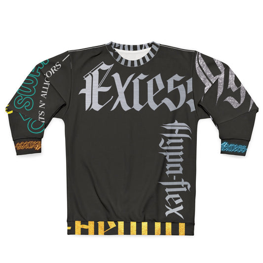 Black Gator Drip Exclusive Supa-Heavy Excess-Stunna Hypa-Flex Limited Edition OG Flawda Mane “Tha State Of Swamp Rats N’ Alligators” Unisex Playuz Sweatshirt