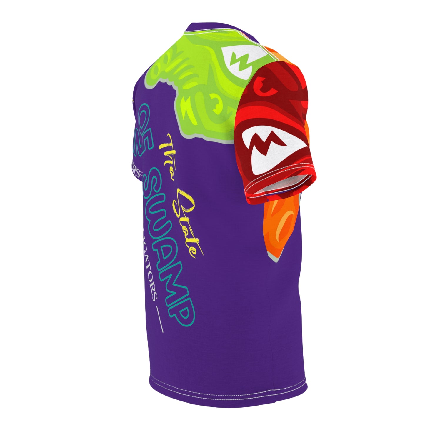 Purple Flawdawear Limited Edition OG Flawda Mane “Tha State Of Swamp Rats N’ Alligators” Unisex Cut & Sew Playuz Tee