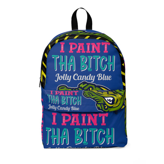 Blue Flawdawear Limited Edition OG Flawda Mane "I Paint Tha Bitch Jolly Candy Blue" Classic Backpack