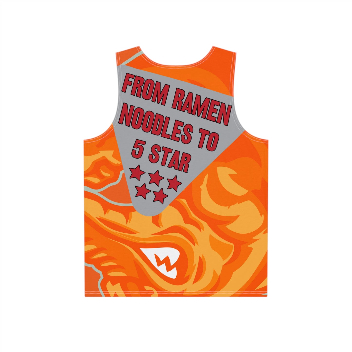 Orange Flawdawear Limited Edition OG Flawda Mane “From Ramen Noodles To 5 Star” Men’s Tank Playuz Top