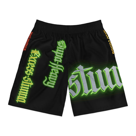 Black Gator Drip Exclusive Supa-Heavy Excess-Stunna Hypa-Flex Limited Edition OG “Excess-Stunna Collection” Men's Jogguz Playuz Shorts