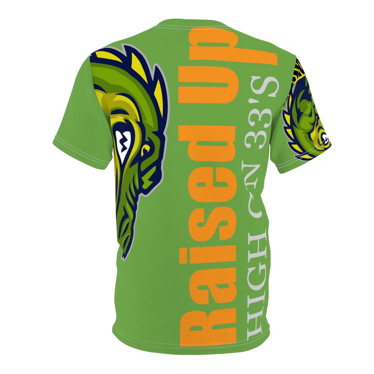 Green Flawdawear Limited Edition OG Flawda Mane “Raised Up High On 33’s” Unisex Cut & Sew Playuz Tee