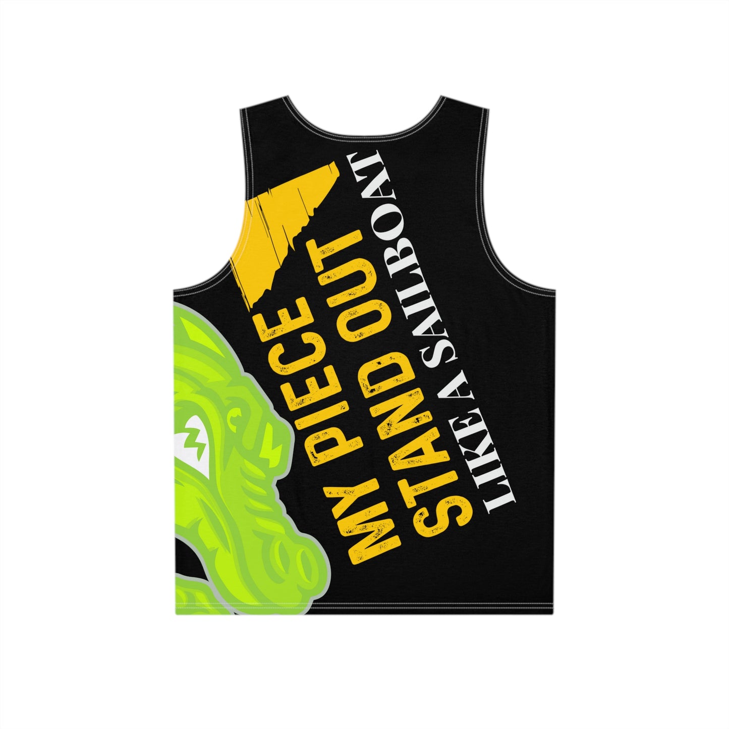 Black Flawdawear Limited Edition OG Flawda Mane “My Piece Stand Out Like A Sailboat” Men’s Playuz Tank