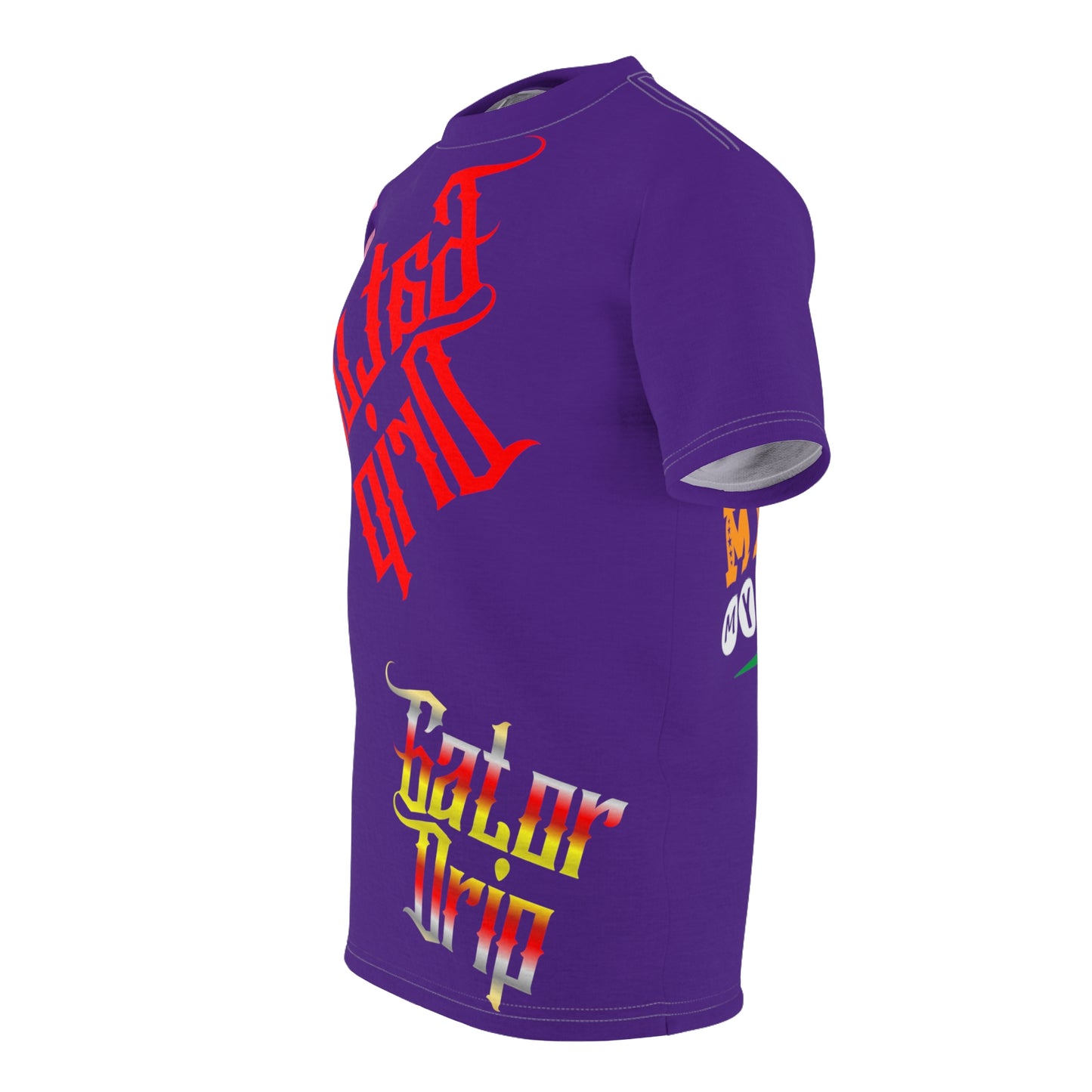 Purple Gator Drip Exclusive Supa-Heavy Excess-Stunna Flex Alligator Playuz Limited Edition OG Multi-Logo Rich Daddy “Shin’n Frum My Toes 2 My Fitted" Unisex Cut & Sew Playuz Tee