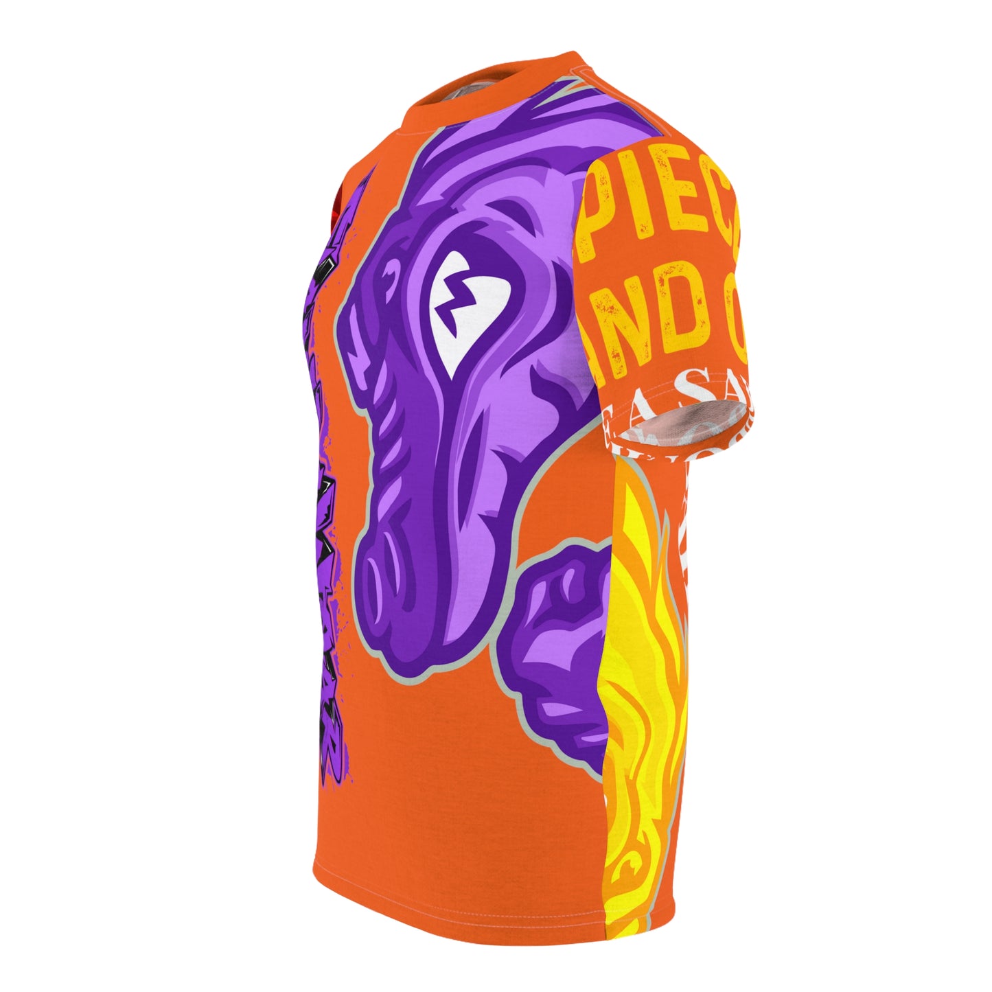 Orange Flawdawear Limited Edition OG Flawda Mane “My Piece Stand Out Like A Sailboat” Unisex Cut & Sew Playuz Tee