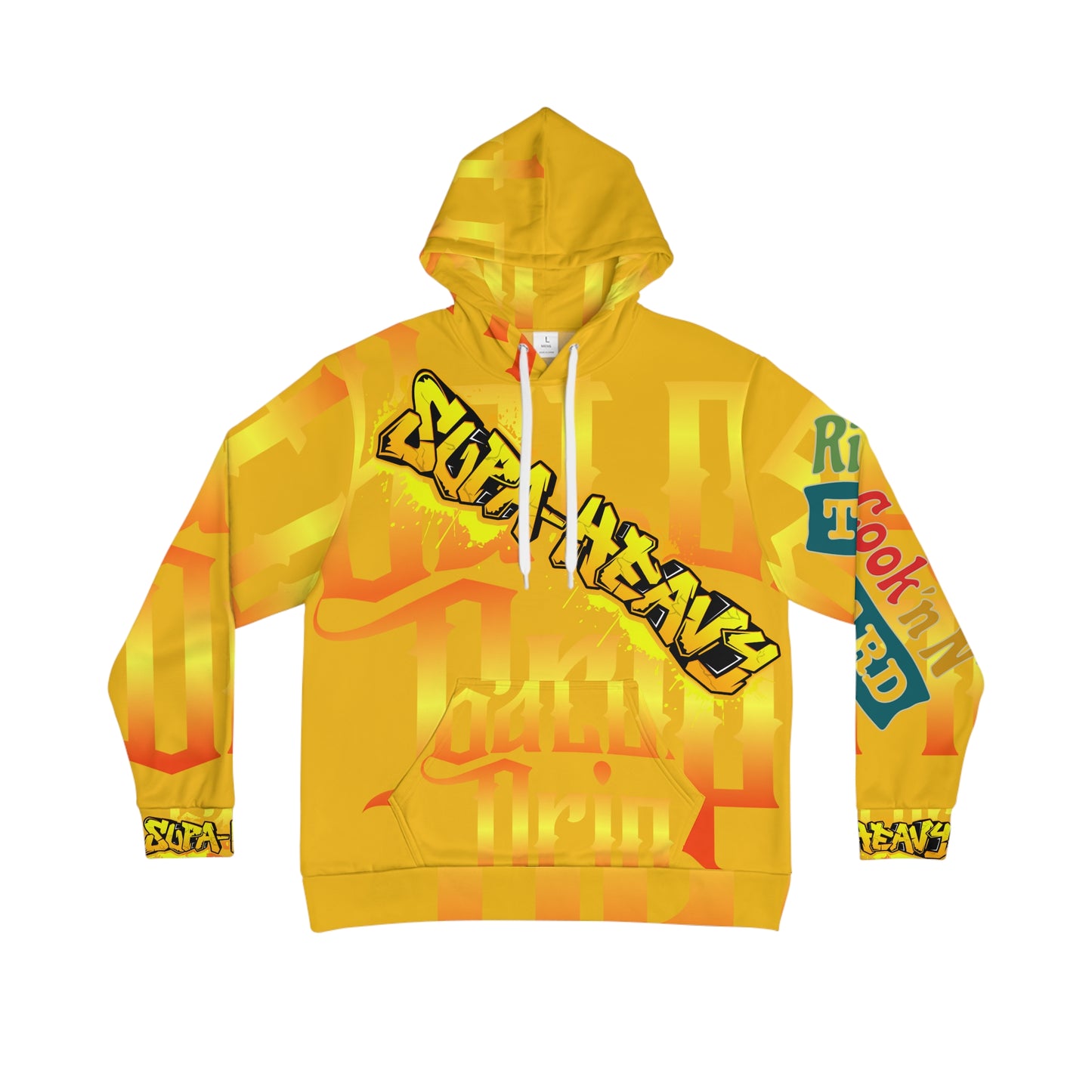 Yellow Gator Drip Exclusive Supa-Heavy Excess-Stunna Hypa-Flex Limited Edition OG Flawda Mane “Ribs Cook’n N’ Tha Yard” Men's Playuz Hoodie