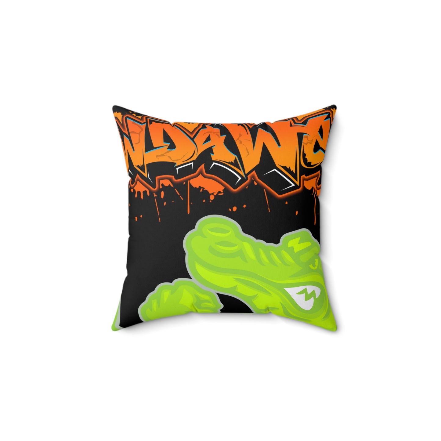 Black Flawdawear Limited Edition OG Flawda Mane “Make My Own Beats Do I Need Yours Hell No” Spun Polyester Square Playuz Pillow