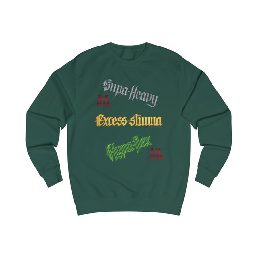 Bottle Green Gator Drip Exclusive Supa-Heavy Excess-Stunna Hypa-Flex Limited Edition OG “Excess-Stunna Collection” Men's Playuz Sweatshirt