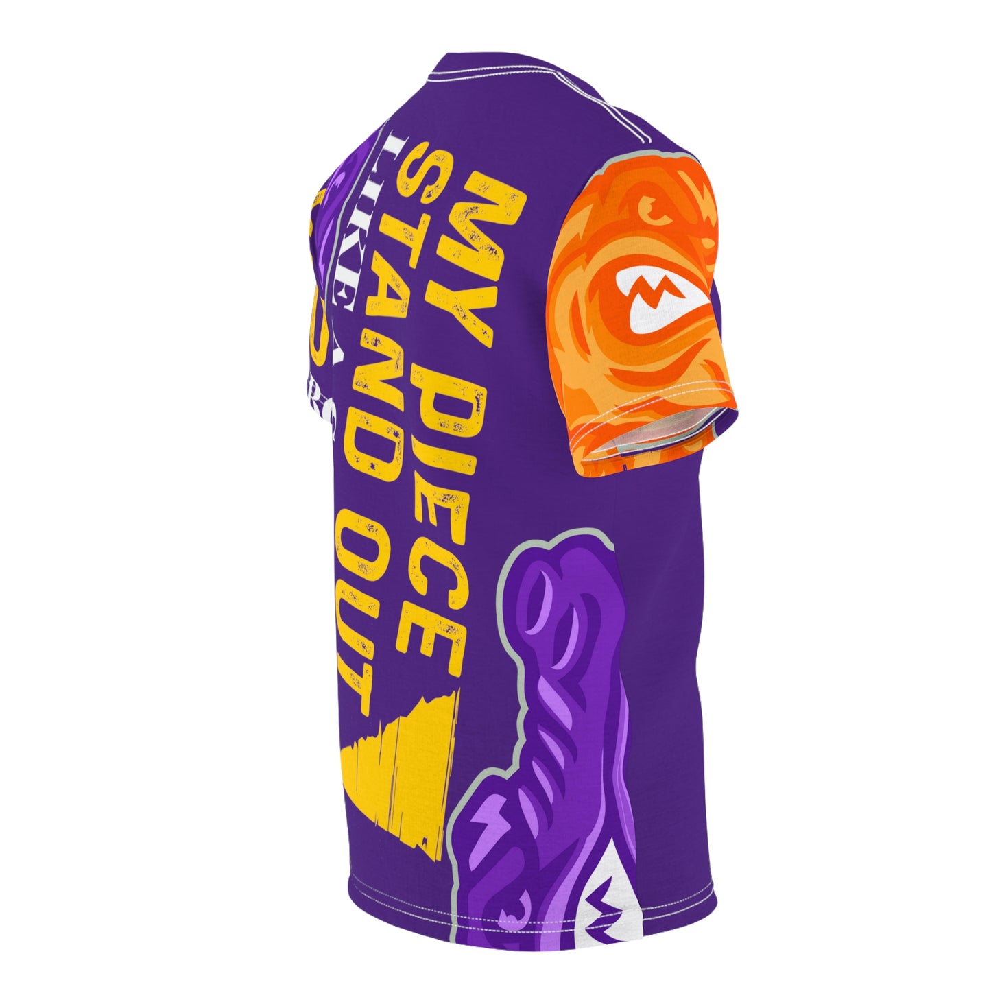 Purple Flawdawear Limited Edition OG Flawda Mane “My Piece Stand Out Like A Sailboat” Unisex Cut & Sew Playuz Tee