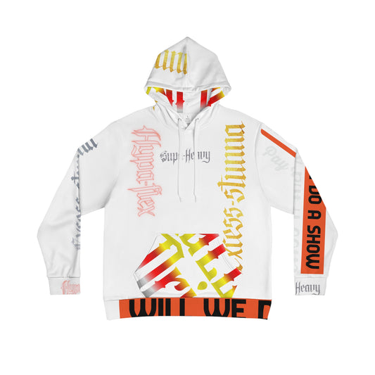 White Gator Drip Exclusive Supa-Heavy Excess-Stunna Hypa-Flex Limited Edition OG Rich Daddy “Will We Do A Show Gladly But U Gotta Pay Us In Bags G” Men's Playuz Hoodie