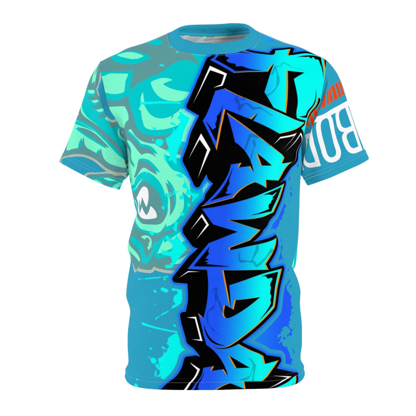 Turquoise/Mint Flawdawear Limited Edition OG Flawda Mane “Everybody Know Me” Unisex Cut & Sew Playuz Tee