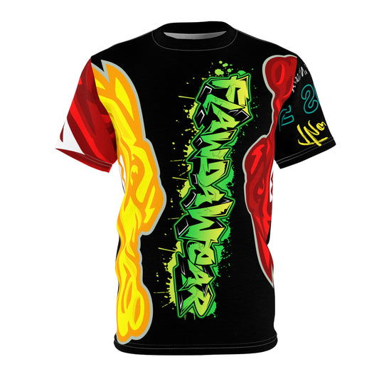 Black Flawdawear Limited Edition OG Flawda Mane “Tha State Of Swamp Rats N’ Alligators” Unisex Cut & Sew Playuz Tee