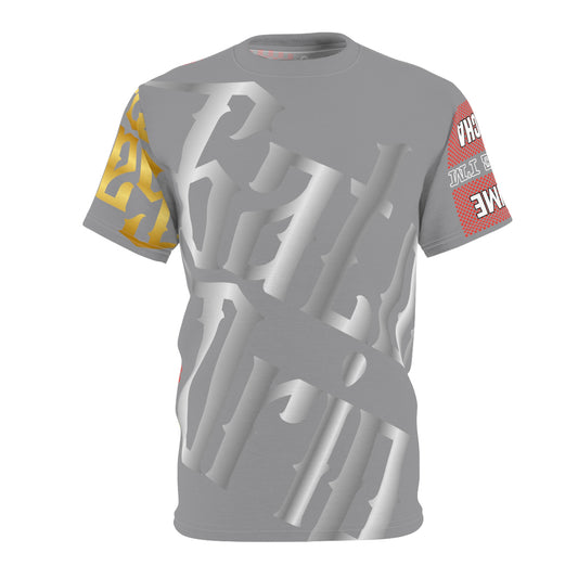 Grey Gator Drip Exclusive Supa-Heavy Excess-Stunna Hypa-Flex Limited Edition OG Multi-Logo Rich Daddy “Everytime U See Me I’m 100k Richa" Unisex Cut & Sew Playuz Tee