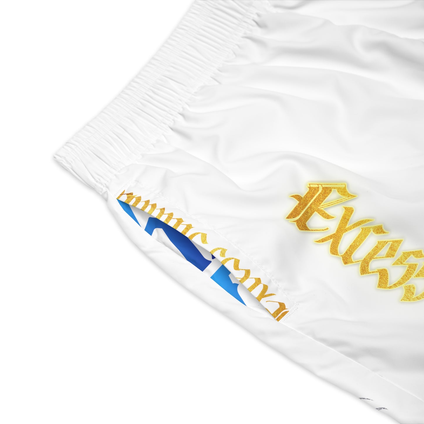 White Gator Drip Exclusive Supa-Heavy Excess-Stunna Hypa-Flex Limited Edition OG “Excess-Stunna Collection” Men's Jogguz Playuz Shorts