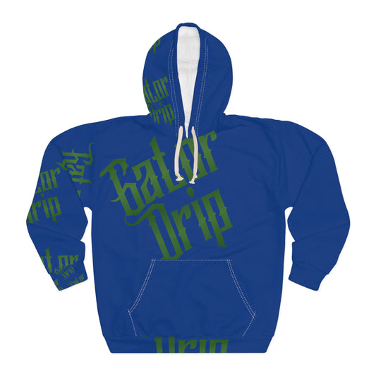 Dark Blue Gator Drip Exclusive Supa-Heavy Excess-Stunna Hypa-Flex Limited Edition OG Rich Daddy "Joel Papuh Got Osteen Bags" Unisex Pullover Playuz Hoodie