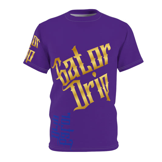 Purple Gator Drip Exclusive Supa-Heavy Excess-Stunna Hypa-Flex Men’s Unisex Cut & Sew Playuz Tee