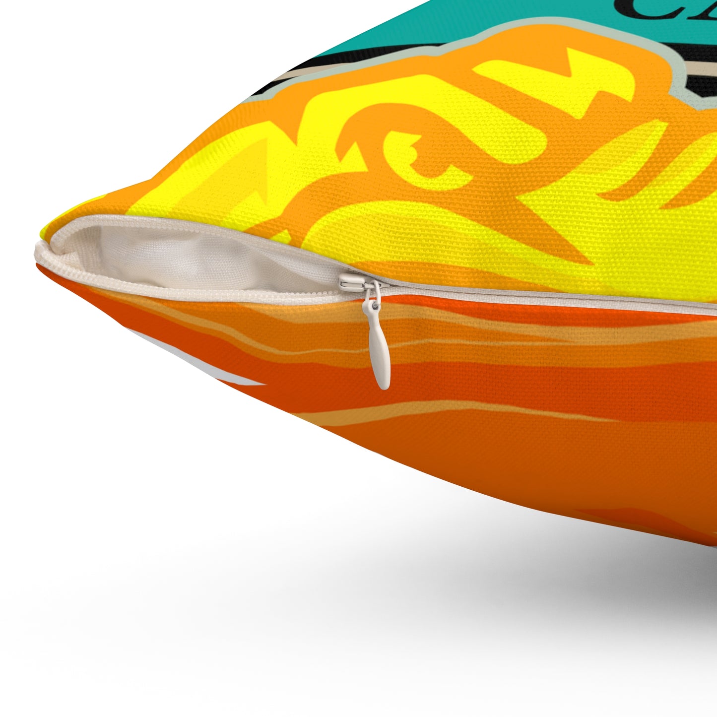 Black Flawdawear Limited Edition OG Flawda Mane “No Degree But I’m Get’n Ca$h” Spun Polyester Square Playuz Pillow