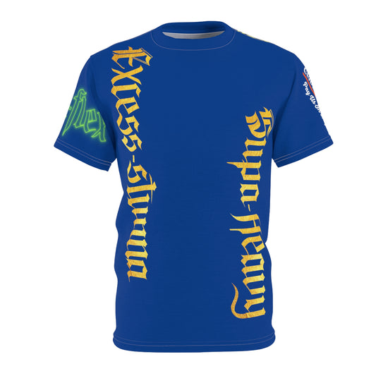 Blue Gator Drip Exclusive Supa-Heavy Excess-Stunna Hypa-Flex Limited Edition OG Rich Daddy “Will We Do A Show Gladly But U Gotta Pay Us In Bags G” Unisex Cut & Sew Playuz Tee