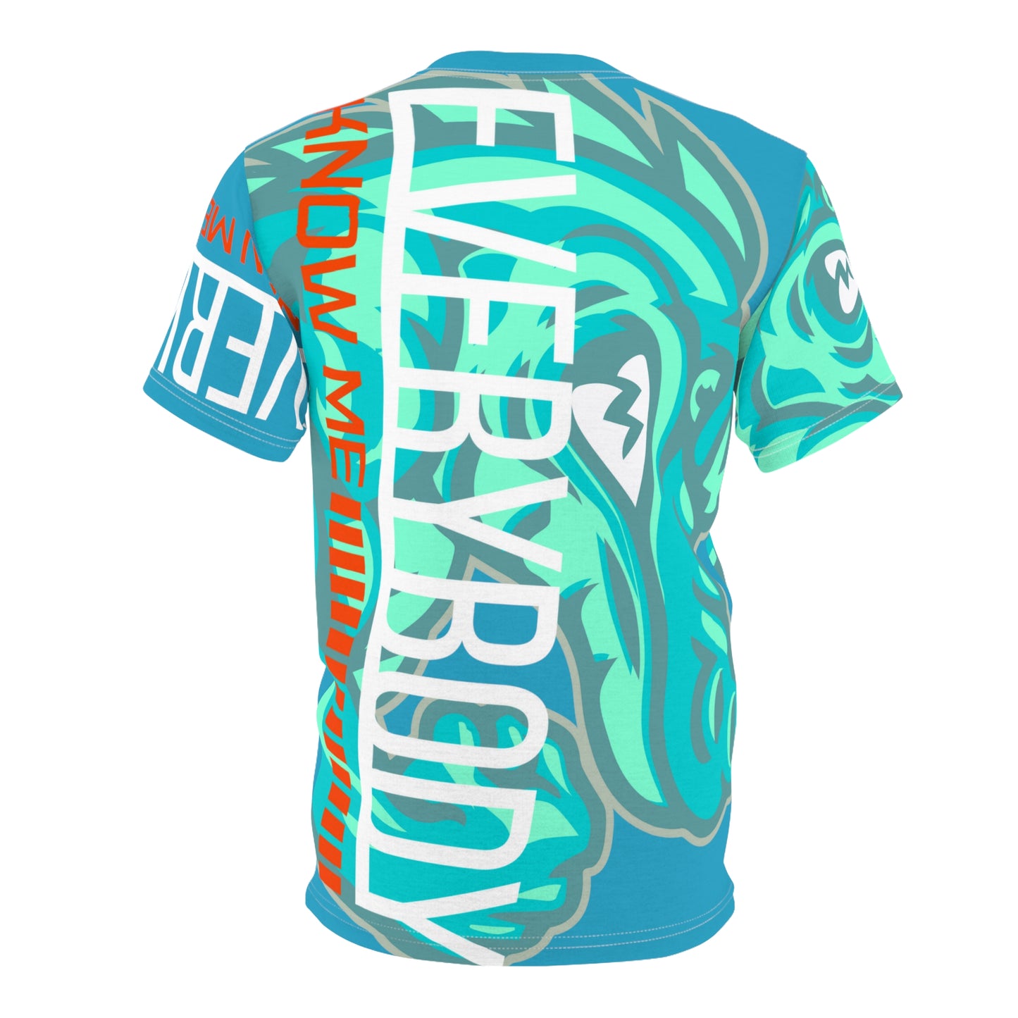 Turquoise/Mint Flawdawear Limited Edition OG Flawda Mane “Everybody Know Me” Unisex Cut & Sew Playuz Tee