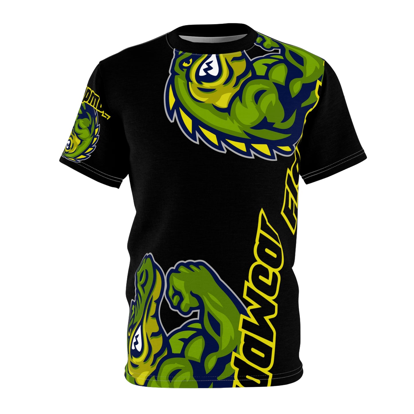 Black Flawdawear Limited Edition OG Alligator Papuh Playuz “Alligator Tha Paint” Unisex Cut & Sew Playuz Tee