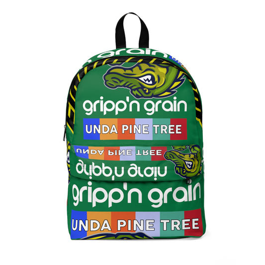 Green Flawdawear Limited Edition OG Flawda Mane "Gripp'n Grain Unda Pine Tree" Classic Backpack