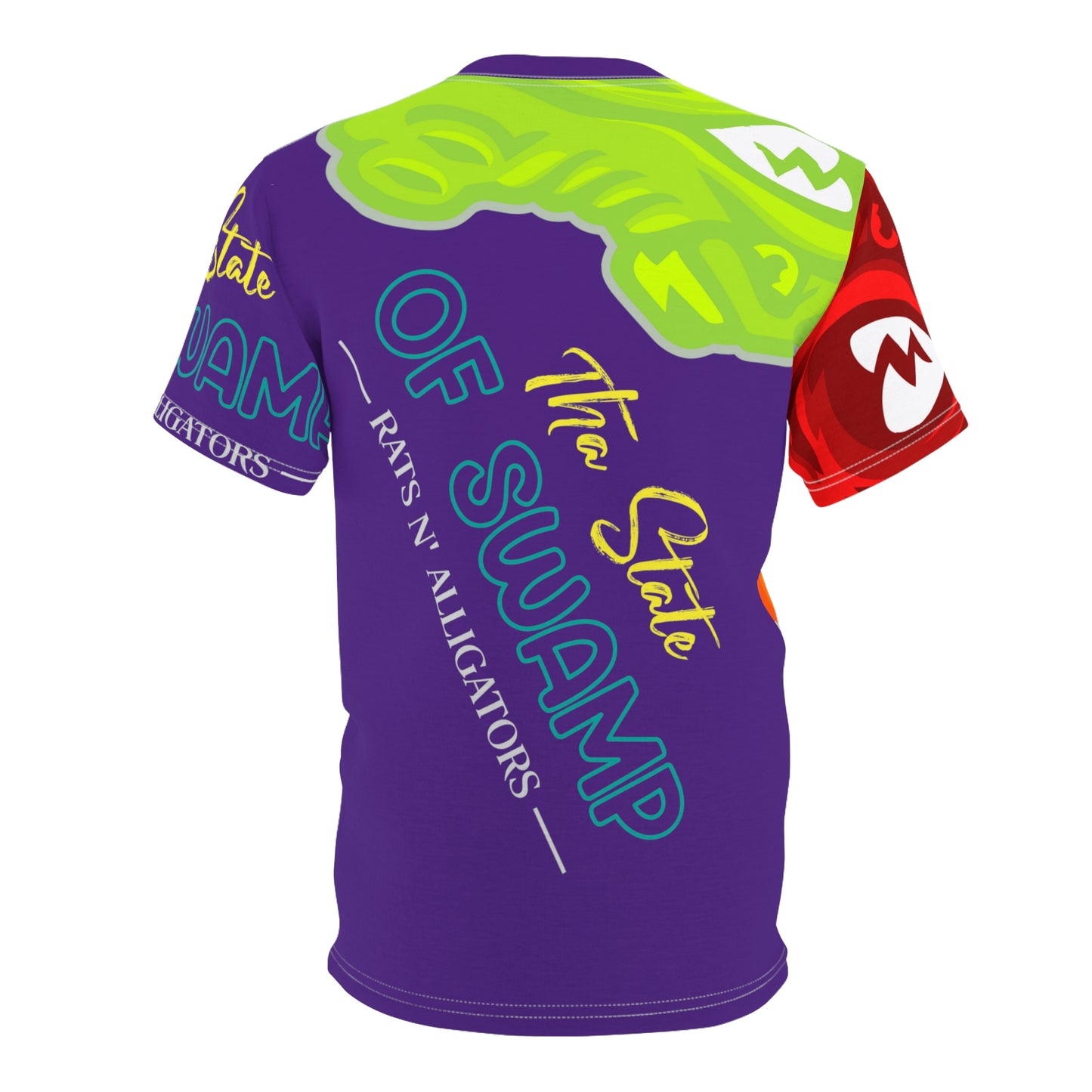 Purple Flawdawear Limited Edition OG Flawda Mane “Tha State Of Swamp Rats N’ Alligators” Unisex Cut & Sew Playuz Tee