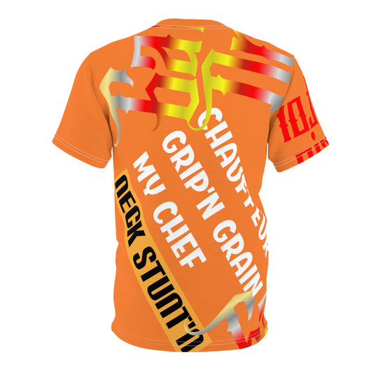 Crusta Gator Drip Exclusive Supa-Heavy Excess-Stunna Flex Alligator Playuz Limited Edition OG Multi-Logo Rich Daddy “Chauffeur Grip’n Grain My Chef Neck Stunt’n” Unisex Cut & Sew Playuz Tee