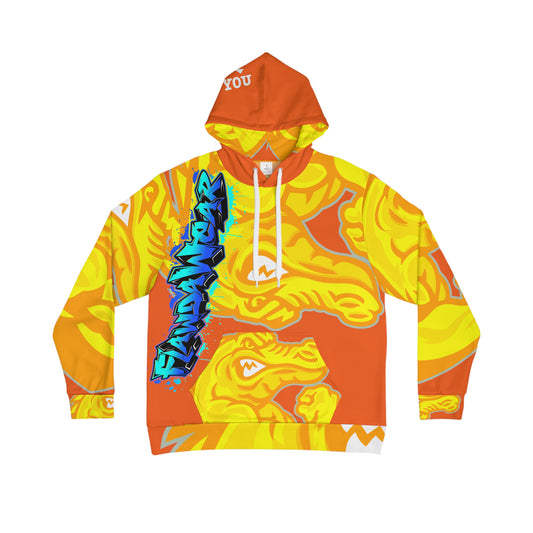 Orange/Yellow Flawdawear Limited Edition OG Alligator Playuz “Flawda Mane Put Dat Smoke On You” Men’s Playuz Hoodie