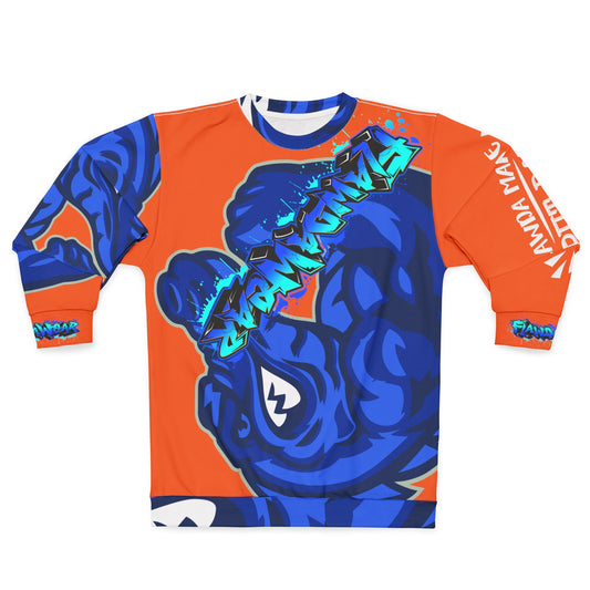 Orange/Blue Flawdawear Limited Edition OG Alligator Playuz “Flawda Mane Put Dat Smoke On You” Unisex Playuz Sweatshirt