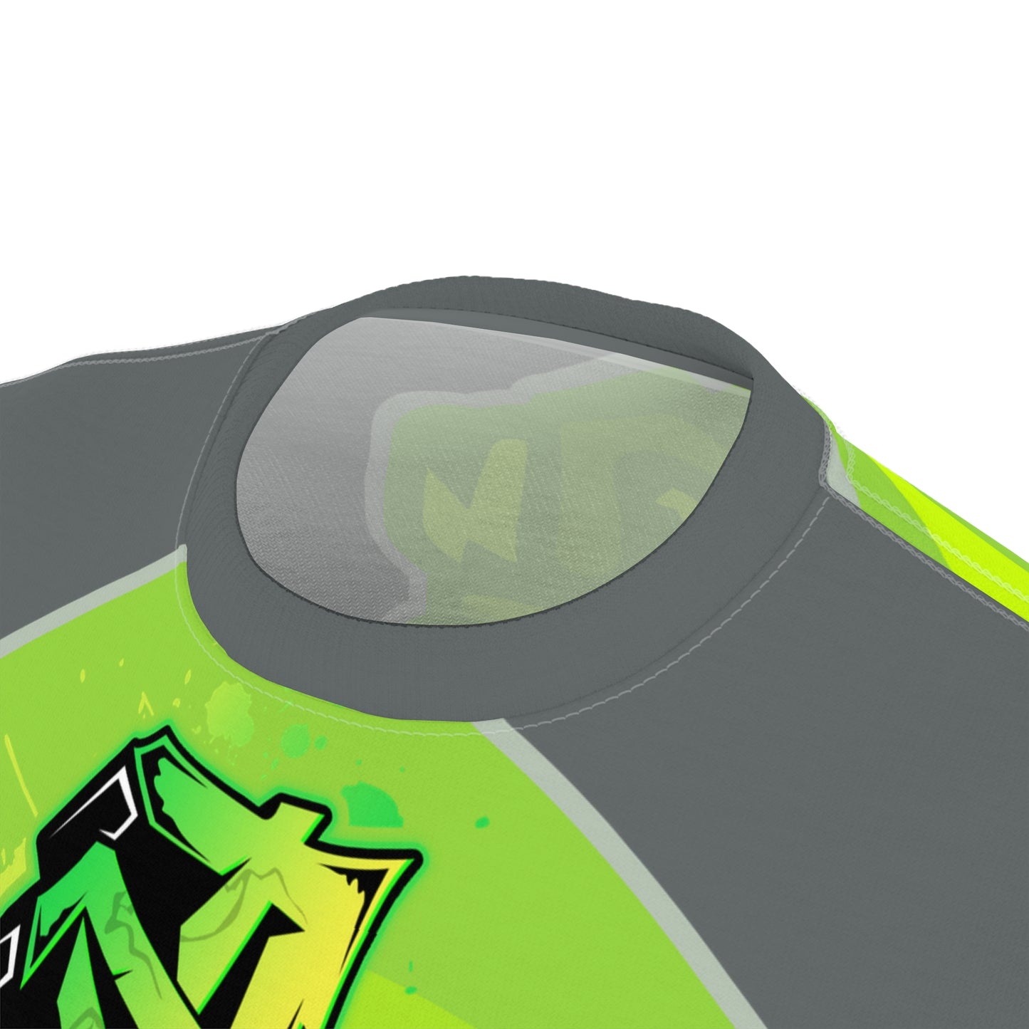 Dark Grey/Lime Flawdawear Limited Edition OG Flawda Mane “Ribs Cook’n N’ Tha Yard” Unisex Cut & Sew Playuz Tee