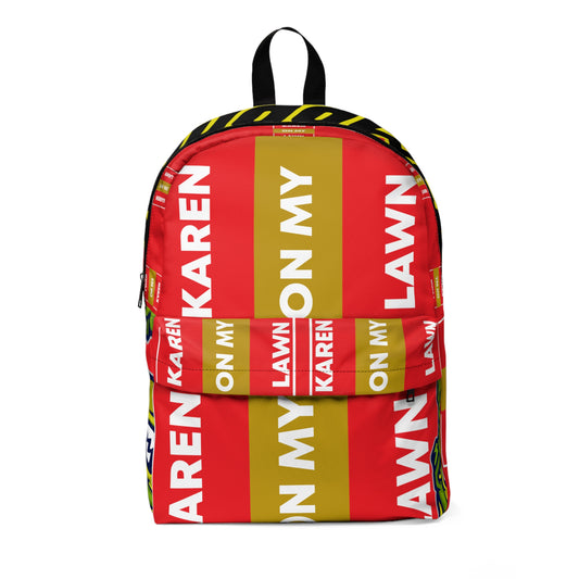 Red Flawdawear Limited Edition OG Alligator Playuz "Karen On My Lawn" Classic Backpack